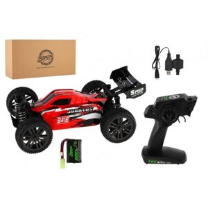 Teddies Auto RC Buggy Bonzai Jubatus terénní 30cm plast červené 2,4GHz na bat.+2xdob. pack v krab. 40x14x21