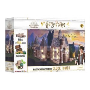 Trefl Stavějte z cihel Harry Potter - Hodinová věž stavebnice Brick Trick v krabici 40x27x9cm