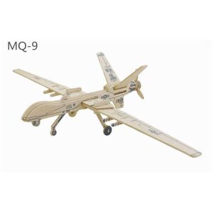 RoboTime Dřevěné skládačky 3D puzzle Drone MQ 9