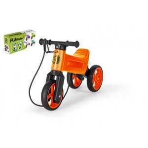 Teddies Odrážedlo FUNNY WHEELS Rider SuperSport oranž. 2v1+popruh, výš. sedla 28/30cm nos. 25kg 18m+ v krabi