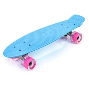 Meteor Pennyboard Meteor 23898 Blue s LED kolečky