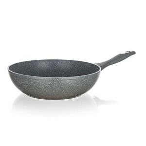 BANQUET Pánev WOK s nepřilnavým povrchem GRANITE Grey 28 cm