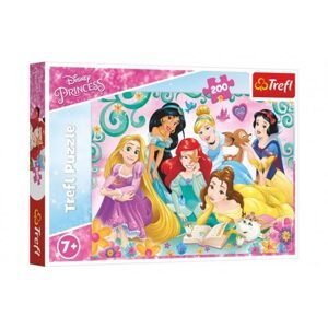 Trefl Puzzle Šťastný svět princezen/Disney Princess 200 dílků 48x34cm v krabici 33x23x4cm