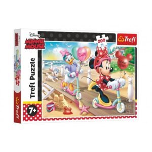 Trefl Puzzle Minnie na pláži/Disney Minnie 200 dílků 48x34cm v krabici 33x23x4cm