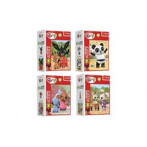 Trefl Minipuzzle miniMaxi 20 dílků Bingovi přátelé/Králíček Bing 4 druhy v krabičce 8x11cm 24ks v boxu