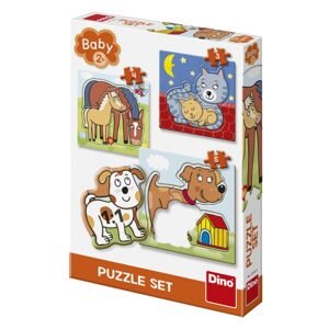 Dino ZVÍŘÁTKA 3-5 baby Puzzle set