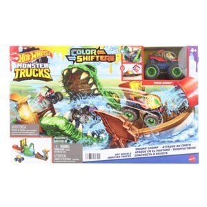 Hot Wheels Monster Trucks color shifters zuřivý krokodýl HGV14