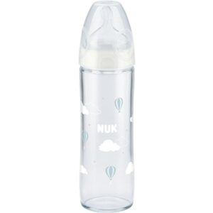 NUK First Choice Plus skleněná lahev 240ml New Classic bílá