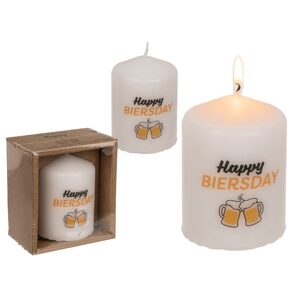 Sloupová svíčka, Happy Biersday,