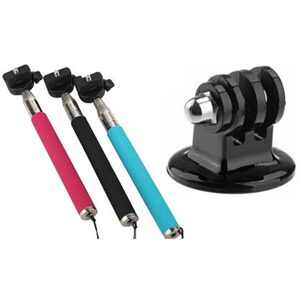 Hutermann Teleskopický držák selfie monopod s tripod mount redukcí pro GoPro.