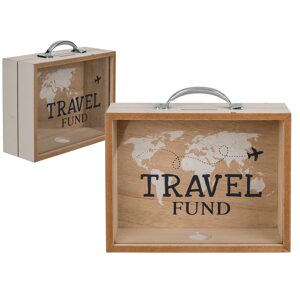 Dřevěná pokladnička, cestovní fond