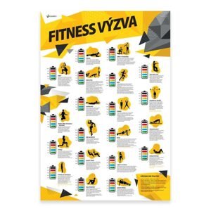 Stírací plakát - fitness výzva