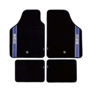 Souprava koberečků do auta Sparco Strada 2012 B Univerzální Černá/modrá (4 pcs)