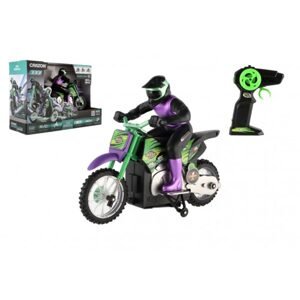 Teddies Motorka RC plast 22cm 2,4GHz na dálkové ovládání na baterie v krabici 33x23x13cm