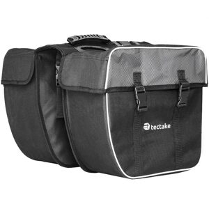 tectake 401616 brašna na kolo na nosič 35l - černá černá polyester