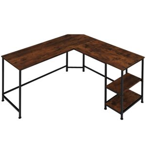tectake 404231 psací stůl hamilton - Industriální dřevo tmavé, rustikální - Industriální dřevo tmavé