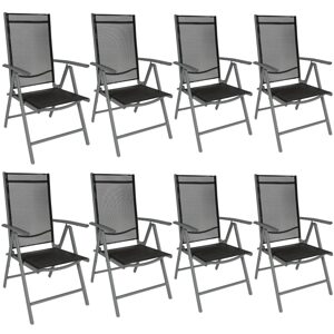 tectake 404365 8 zahradní židle hliníkové