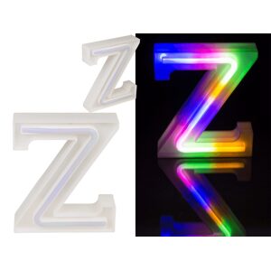 Neonové světlo písmeno Z