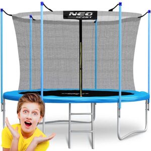 Neo-Sport Zahradní trampolína 8 stop/252 cm s vnitřní sítí a žebříkem