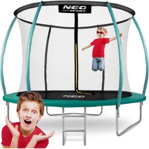 Neo-Sport Zahradní trampolína 10ft/312cm se sítí, profilovanými sloupky a žebříkem