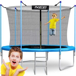 Neo-Sport Zahradní trampolína 10ft/312cm s vnitřní sítí a žebříkem