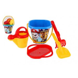 WADER Sada na písek Tlapková patrola/Paw Patrol 5ks plast v síťce 17x26x17cm 12m+ Wader