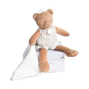 Doudou et Compagnie Paris Doudou Dárková sada - plyšová hračka medvídek s dečkou 28 cm