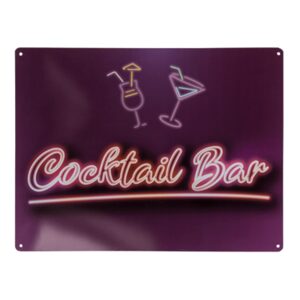 Plechový nápis, Cocktail Bar