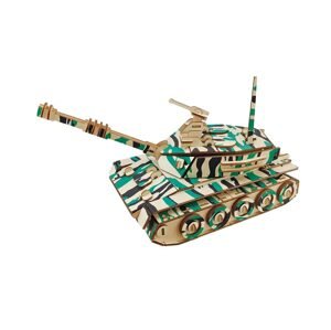 Woodcraft construction kit Woodcraft Dřevěné 3D puzzle Velký tank