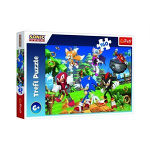 Trefl Puzzle Sonic a přátelé/Sonic The Hedgehog 41x27,5cm 160 dílků v krabici 29x19x4cm