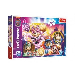 Trefl Puzzle Seznamte se s mocnými štěňaty Paw Patrol/Tlapková patrola 100 dílků 41x27,5cm v krab. 29x19cm