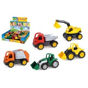 Lena Auto Workies plast 12-14cm 5 druhů 10ks v boxu 18m+