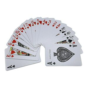 Plastové pokerové karty 54 ks - černé balení (Verk)