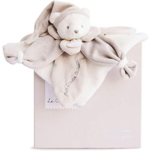 Doudou et Compagnie Paris Doudou Dárková sada - plyšový spinkáček béžový medvídek 24 cm