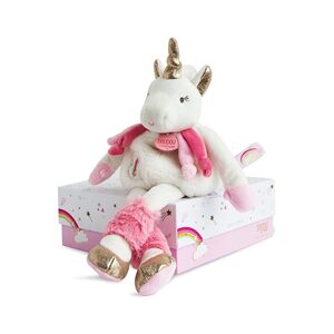 Doudou et Compagnie Paris Doudou Dárková sada - Plyšový jednorožec 22 cm