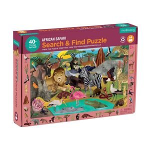 Mudpuppy Puzzle skládej a hledej Safari 64 dílů