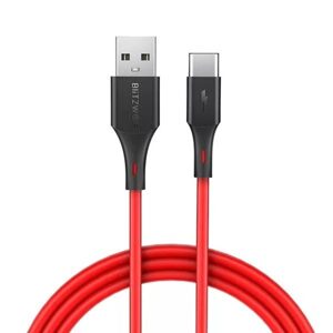 BlitzWolf USB-C kabel BlitzWolf BW-TC15 3A 1,8 m - červený