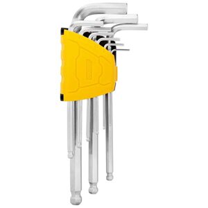 Deli Tools Sada dlouhých šestihranných imbusových klíčů 1,5-10 mm Deli Tools EDL3088 (stříbrná)