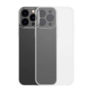 Baseus Frosted Case pro iPhone 13 Pro (průhledný) + tvrzené sklo