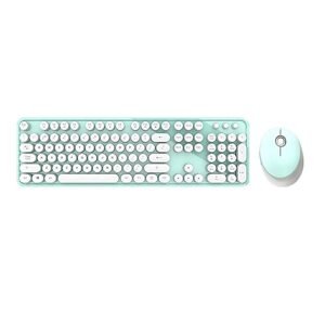 MOFII Sada bezdrátové klávesnice a myši MOFII Sweet 2.4G (bílo-zelená)