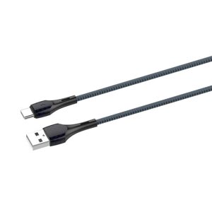 LDNIO LS521, 1m kabel USB - USB-C (šedomodrý)