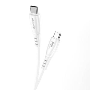 Foneng Kabel USB-C na USB-C Foneng X73, 60W, 1 m (bílý)