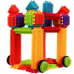 Dětská vícebarevná stavebnice z kostek - á la ježek 192 ks