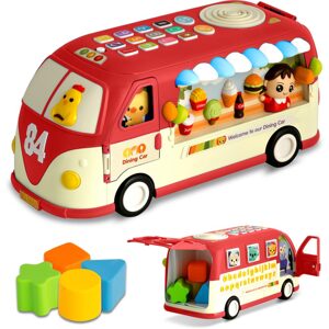 Ricokids Vzdělávací hračka Autobus RK-741 Ricokids červený