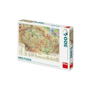 Dino Puzzle Mapa České Republiky 47x33cm 500dílků v krabici 33x23x3,5cm