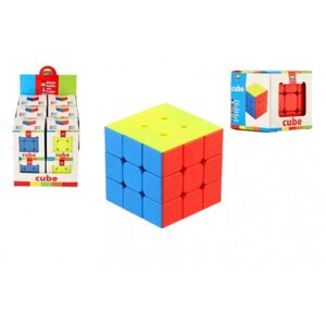 Dromader Kostka hlavolam 3x3x3 plast 5,5x5,5x5,5cm v krabičce 12ks v boxu