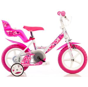 DINO Bikes Dino 124GLN bílá+růžový potisk 12" 2015 dětské kolo