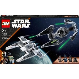 Lego Mandalorianská stíhačka třídy Fang proti TIE Interceptoru