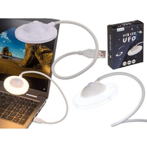 USB LED UFO, cca 6,5 x 33 cm, s USB kabelem, v dárkové krabici