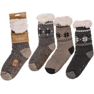 Pánské ponožky pro pohodlí, Rustikální příroda, velikost: 42-46 135 g, 100% Polyakryl, 3 druhy, s hlavičkovou kartou, v polybagu